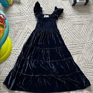 Hill house the nap dress in Navy Velvet